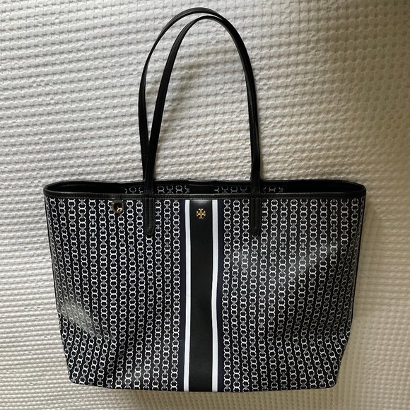 Tory Burch Handbags - Tory Burch Gemini Link Tote Bag, Coated Canvas